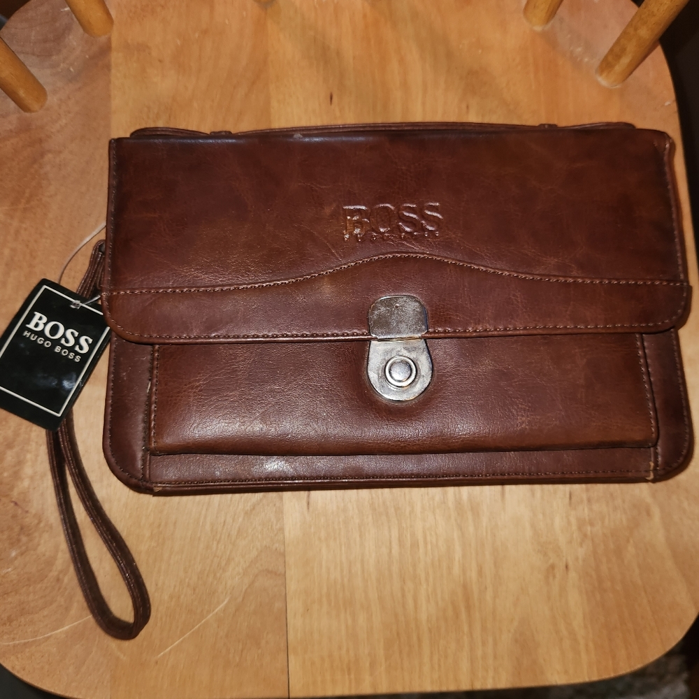 Hugo Boss envelope wristlet